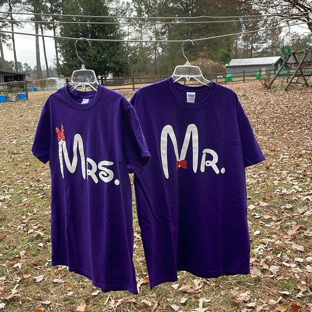 Mr and Mrs Disney shirt